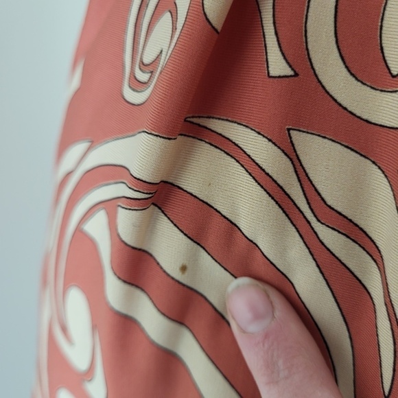 *Free with Purchase* BCBG MaxAzria Belted Tunic Top Abstract Blouse - Picture 4 of 11